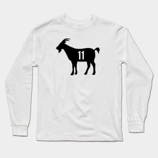 BK GOAT - 11 - White Long Sleeve T-Shirt